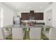 Bright kitchen with granite countertops, stainless steel appliances, and a center island with bar seating at 4736 Homestead Trl, St Cloud, FL 34772