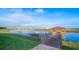 Scenic lake pier with a gazebo and kayak launch offering beautiful waterfront access at 4903 Windermere Ave, Kissimmee, FL 34746