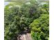 Lush, mature trees providing ample shade with lake view in the background at 860 Oak Shore Dr, St Cloud, FL 34771