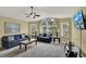 Living area with comfortable seating and a large window at 8716 Rain Forest Pl # D, Kissimmee, FL 34747