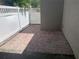 Exterior patio area with brick pavers and white privacy fence at 13620 Cepheus Dr, Orlando, FL 32828