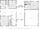 Detailed floor plan showcasing the layout of the house, including bedrooms, bathrooms, and living spaces at 1640 Marks St, Kissimmee, FL 34746