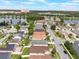 Scenic aerial perspective of a community near a beautiful lake and close to a variety of city amenities at 2912 Lazlo Ln, Orlando, FL 32837