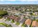 Overhead view of a tranquil suburban community with winding roads and well-kept lawns at 2912 Lazlo Ln, Orlando, FL 32837