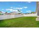 Fenced in back yard provides privacy and space at 2912 Lazlo Ln, Orlando, FL 32837