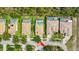 Beautiful aerial view of the houses showing each house with a private pool at 9128 Stromboli Ct, Kissimmee, FL 34747
