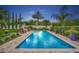 Stunning backyard pool area with lush landscaping, lounge chairs, and a serene atmosphere at 10836 Royal Cypress Way, Orlando, FL 32836