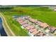 Beautiful aerial view of homes backing up to a scenic green space at 13809 Abberwick Dr, Orlando, FL 32832
