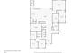 Detailed floor plan showing the layout of the first floor, including bedrooms, bathrooms, kitchen, and living areas at 13809 Abberwick Dr, Orlando, FL 32832