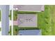 Aerial rooftop view of the home, showing its location, surroundings, and nearby street at 17795 Blazing Star Cir, Clermont, FL 34714