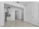Bright dining area view with stainless steel appliances from the entryway at 17795 Blazing Star Cir, Clermont, FL 34714