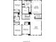 Second floor floorplan showing Primary bedroom, bedrooms, bath, game room and laundry at 3420 Middlebrook Pl, Harmony, FL 34773