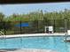 Community pool featuring an adjacent picnic area and palm trees at 3476 Yarian Dr, Haines City, FL 33844