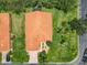 Aerial view of the house showcasing the red tile roof, manicured lawn, and well-maintained landscaping at 572 Sienna Dr, Poinciana, FL 34759