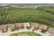 Overhead view of a lovely home and community surrounded by green space and mature landscaping at 726 Irvine Ranch Rd, Kissimmee, FL 34759