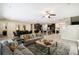 Expansive open-concept living space with kitchen and dining areas, ideal for gatherings and entertaining at 7616 Brookhurst Ln, Kissimmee, FL 34747