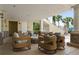 Inviting covered lounge area with comfortable seating and views of the community at 7616 Brookhurst Ln, Kissimmee, FL 34747