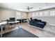 Open concept office featuring ceiling fan and lots of natural light from multiple windows at 960 Civitas Way, Winter Garden, FL 34787