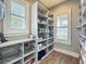 Well-organized pantry with custom shelving and ample storage for groceries and supplies at 960 Civitas Way, Winter Garden, FL 34787