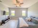 Bedroom with neutral walls, light floors, and large windows providing natural light at 1021 Golden Dawn Loop, Minneola, FL 34715