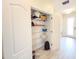 Organized closet with wire shelving and plenty of space for storage at 1021 Golden Dawn Loop, Minneola, FL 34715
