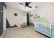 A fun bedroom with modern design elements, including a mountain wall at 11844 Founders St, Orlando, FL 32832