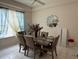 Elegant dining room with tile floors, natural light, and stylish decor accents at 216 Boxwood Dr, Davenport, FL 33837