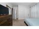 Bedroom with neutral carpet, ceiling fan and furniture at 2726 Harmonia Hammock Rd, Harmony, FL 34773
