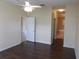 Bedroom with view to ensuite bathroom and closet at 3074 Bay Laurel N Cir, Kissimmee, FL 34744