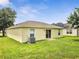 Home exterior highlighting the backyard and sliding glass door at 3274 Hunters Chase Loop, Kissimmee, FL 34743