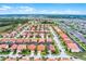 Picturesque aerial image displays uniform housing, neatly manicured lawns and landscaping, and community charm at 423 Paloma Dr, Davenport, FL 33837