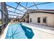 Inviting screened-in pool area with patio, seating, and sunny deck at 423 Paloma Dr, Davenport, FL 33837