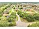 Aerial view showcasing the tree-lined streets of a well-established neighborhood at 440 Peppermill Cir, Kissimmee, FL 34758