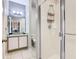 Bathroom featuring a glass shower, vanity, and toilet at 824 Bloomingdale Dr, Davenport, FL 33897