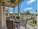 Spacious balcony offers neighborhood views and outdoor enjoyment at 920 Spring Park St # 301, Celebration, FL 34747