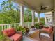Cozy balcony with outdoor seating, providing a relaxing outdoor space at 920 Spring Park St # 301, Celebration, FL 34747