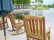 Relaxing outdoor seating area overlooking the water, perfect for enjoying the tranquil surroundings and views at 920 Spring Park St # 301, Celebration, FL 34747
