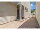 This home includes a private outdoor brick patio with convenient access to the detached garage and alley at 1592 Castile St, Celebration, FL 34747