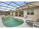 Relaxing screened-in pool and patio area with comfortable seating, perfect for outdoor enjoyment at 1704 Pine Ridge Dr, Davenport, FL 33896