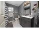 Stylish bathroom with vanity, mirror, and decorative accents at 3161 Timberly Ln, Lakeland, FL 33810