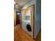 Convenient laundry area with washer, dryer and cabinets for storage at 3267 Villa Way Cir, St Cloud, FL 34769