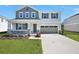 Charming two-story home featuring stone accents, gray shutters and an attached two car garage at 545 Summit River Dr, Apopka, FL 32712