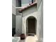 A close up of the covered front door and entrance of the townhome at 5930 Tivoli Gardens Blvd, Orlando, FL 32829