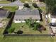 Aerial view showcasing the layout of the fenced backyard at 624 Royal Palm Dr, Kissimmee, FL 34743