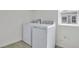 Well-lit laundry room with a washing machine and dryer at 665 Summit River Dr, Apopka, FL 32712