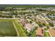 Aerial view of a residential community with a lake at 16072 Shasta St, Clermont, FL 34714