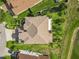 Top down aerial view of a home with a diamond shingle pattern at 16072 Shasta St, Clermont, FL 34714
