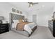 Inviting main bedroom with neutral tones, plush carpeting, and ample natural light from large windows at 1856 Castleton Dr, St Cloud, FL 34771
