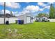 Spacious backyard with a shed, rv parking, and basketball hoop at 2 S Lavon Ave, Kissimmee, FL 34741