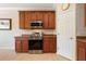 This kitchen features stainless steel appliances, stylish cabinetry, and durable countertops at 214 Verona Dr, Kissimmee, FL 34759